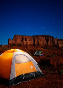 Camping in Monument Valley